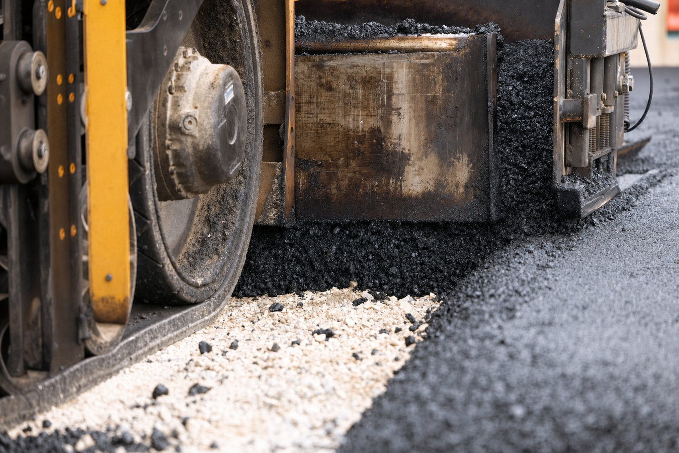 Commercial asphalt paving